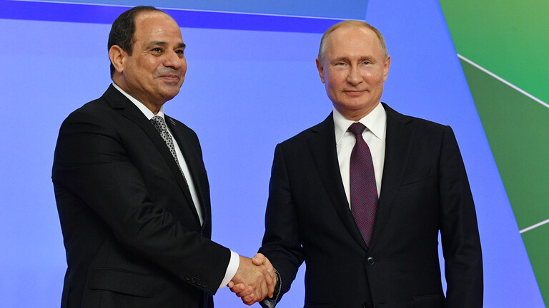 الرئاسة المصرية: السيسي وبوتين يتوافقان على أهمية تكثيف الجهود حول ليبيا