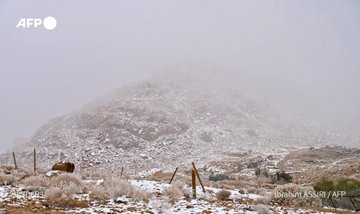 صقيع غير مسبوق في السعودية والثلوج تغطي 6 مدن