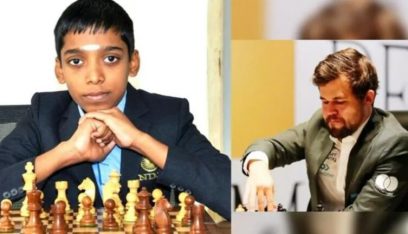 بطل العالم في الشطرنج يخسر أمام لاعب هندي بسن الـ16