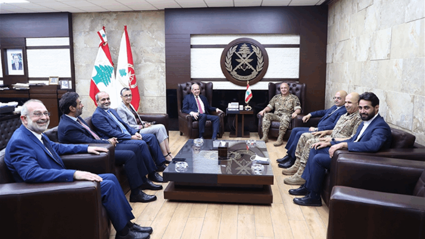 قائد الجيش عرض الأوضاع مع وفد من النواب التغييريين والتقى فيروزنيا وسفير لبنان لدى الفاتيكان