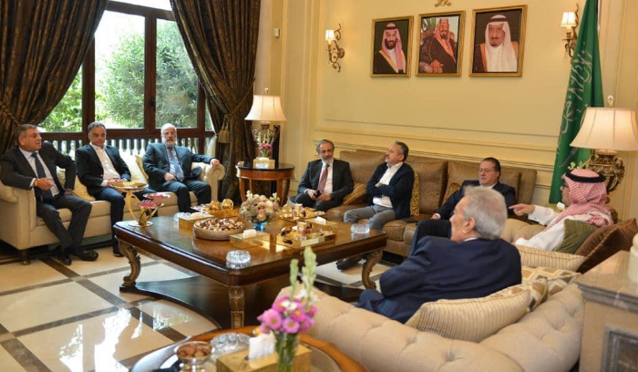 بخاري بحث مع شقير ووفد من القطاع الخاص في سبل تفعيل العلاقات التجارية بين لبنان والسعودية
