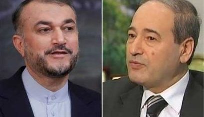 المقداد يدين في اتصال هاتفي مع نظيره الإيراني العدوان الإسرائيلي الذي استهدف القنصلية الإيرانية في دمشق