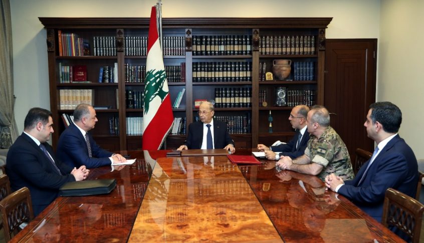 الرئيس عون رأس اجتماعاً لأعضاء الوفد اللبناني الرسمي المغادر الى الناقورة