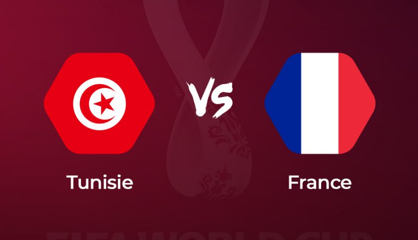 انتهاء المباراة التي تجمع فرنسا وتونس بفوز الفريق التونسي بنتيجة 1 – 0 ضد فرنسا