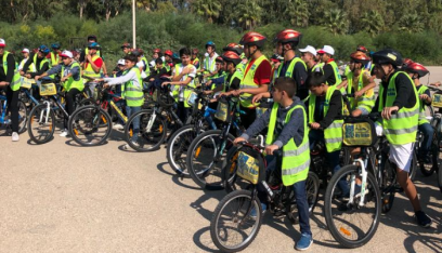 سباق دراجات هوائية حول مخاطر الألغام والقنابل العنقودية في مدينة صور