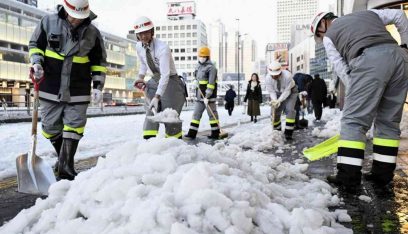 مصرع 17 شخصا اثر تساقط الثلوج في اليابان
