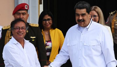 رئيس كولومبيا في زيارة غير معلنة الى فنزويلا