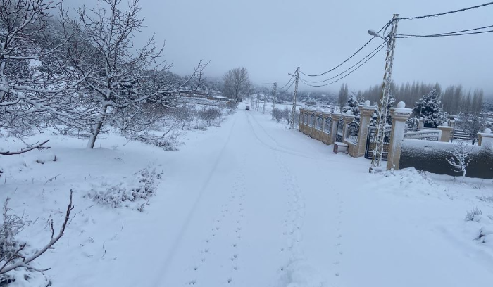 التحكم المروري: طريق ترشيش زحلة مقطوعة بسبب تراكم الثلوج