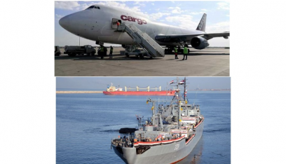 وصول سفينة مصرية وطائرتين إماريتين الى مطاري دمشق واللاذقية محملة بمساعدات انسانية