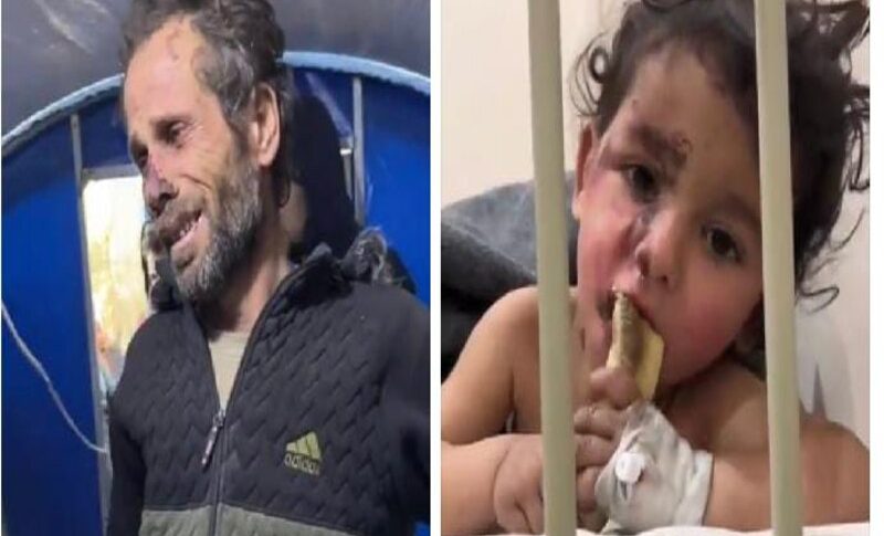 بالفيديو: لحظات مؤثرة.. لمّ شمل هذا الرضيع السوري مع أبيه!