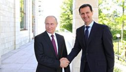 “الميادين”: الرئيس السوري بشار الأسد يهنئ نظيره الروسي بمناسبة عيد “حماة الوطن” الروسي