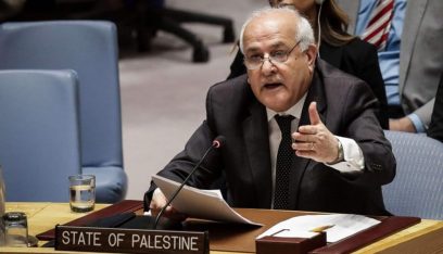 السفير الفلسطيني يدعو مجلس الأمن الدولي لحماية مواطنيه المدنيين