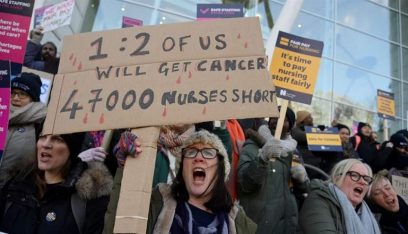 الممرضون البريطانيون يعلنون الإضراب