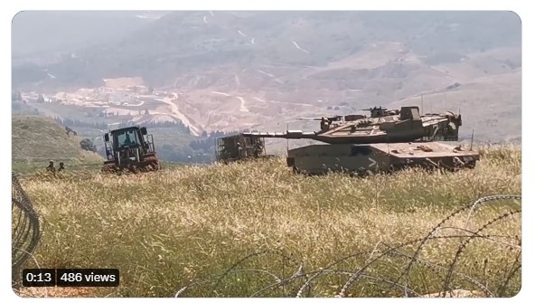 المقاومة تستهدف دبابة ميركافا في موقع بياض بليدا