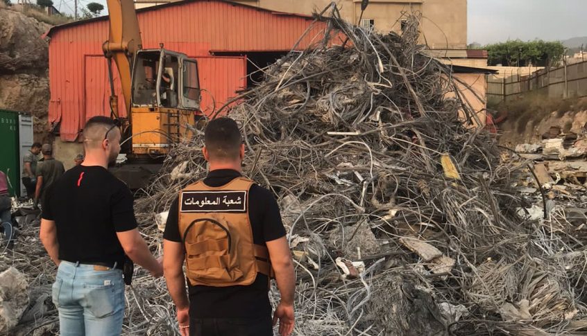 بالصور: عصابة أنفاق وسط بيروت في قبضة المعلومات.. وضبط كميّات هائلة من النّحاس والمسروقات!