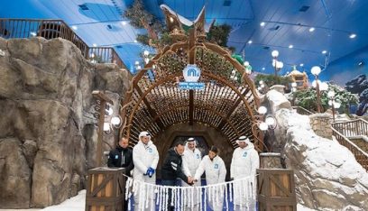 بالفيديو: افتتاح أول “حديقة ثلجية” في أبو ظبي