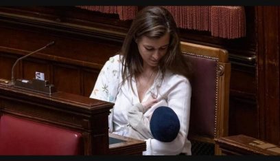 بالفيديو: نائبة ترضع طفلها في البرلمان الإيطالي!