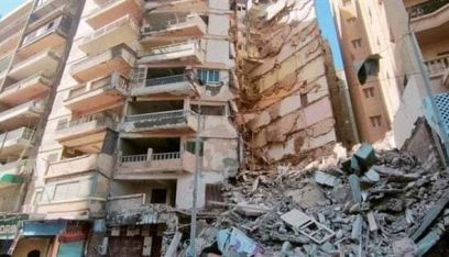 مصر.. انهيار مروع لمبنى سكني والأمن يبحث عن الضحايا
