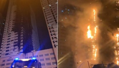 بالفيديو: السيطرة على حريق برج عجمان في الإمارات