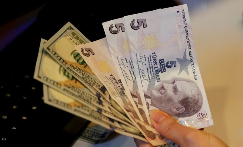 هبوط الليرة التركية امام الدولار