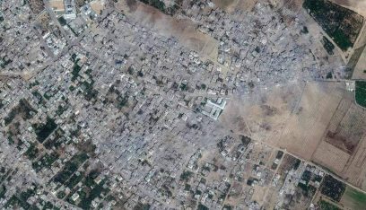 صور أقمار صناعية تظهر حجم الدمار الذي يخلفه العدو الاسرائيلي شمال قطاع غزة!