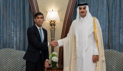 أمير قطر يلتقي سوناك في الرياض