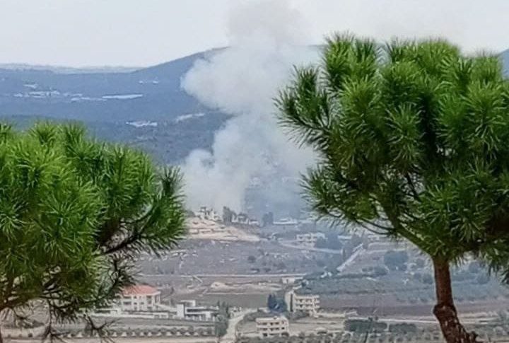 مراسل المنار : غارة للطيران الحربي المعادي بصاروخين على منزل في بلدة الناقورة