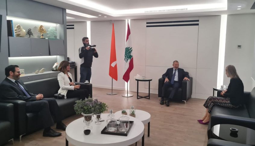 باسيل التقى كلاوس: على المجتمع الدولي تحمّل مسؤوليته في موضوع اللاجئين الفلسطينين حيث للبنان على المخيمات في ذمّة الاونروا