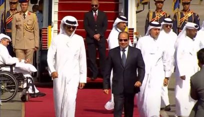 وصول أمير قطر إلى مصر