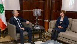 بو صعب اطلع من فرونتسكا على نتائج مباحثات مجلس الامن بعد أحداث جنوب لبنان