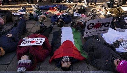 تظاهرات حاشدة ومئات الآلاف يهتفون تأييدًا لفلسطين في لندن (فيديو)