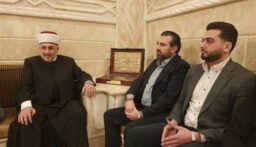 ربيع عواد هنأ رئيس المجلس العلوي مع وفد من “التيار”: المداورة تحمي التنوع