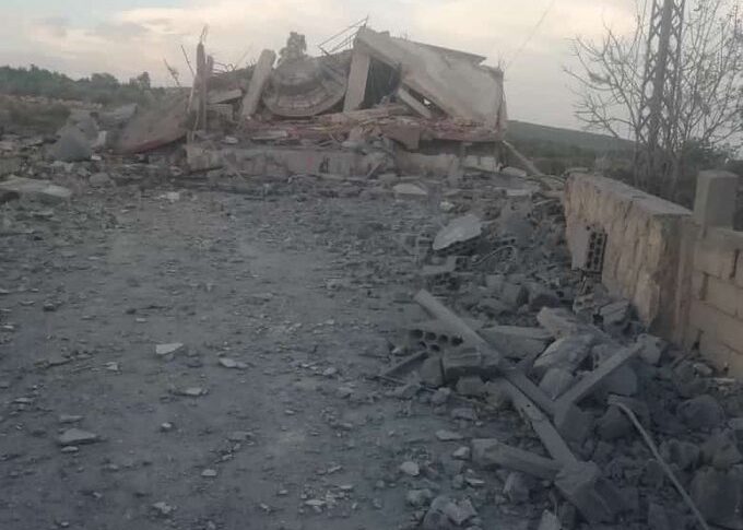 المنزل الذي تم استهدافه ليلة أمس في مجدل زون جنوب لبنان