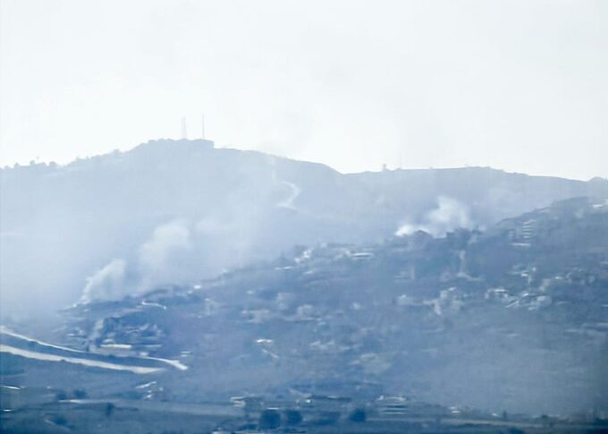 تجدد الغارات الجوية الاسرائيلية على بلدة مركبا