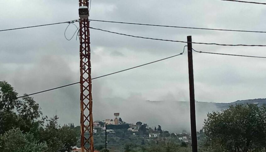غارة إسرائيلية على بلدة بارين منذ بعض الوقت وسيارات الإسعاف توجهت إلى المكان