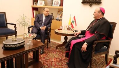 اللواء البيسري التقى السفير البابوي في لبنان بمقر السفارة البابوية