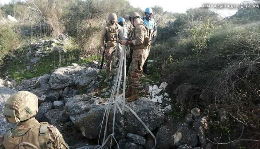الجيش يعثر على خراطيم تُستعمل لضخ مواد حارقة ممدودة من قبل العدو الإسرائيلي إلى الأراضي اللبنانية