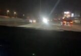 “فيديو” من داخل السيارة يظهر لحظة حصول الحادث المأساوي على طريق المطار