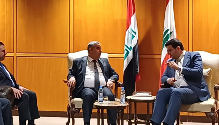 وزير الزراعة العراقية في بيروت لتوقيع مذكرة بين لبنان والعراق في السرايا الحكومية