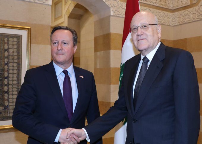 ميقاتي استقبل كاميرون: لبنان يؤيد الحل السلمي في المنطقة