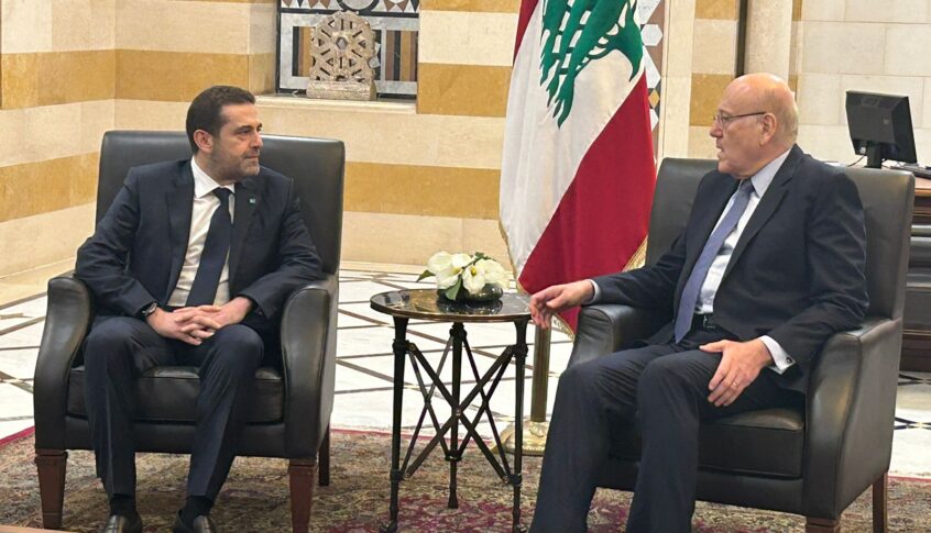 وصول الحريري الى السراي الحكومي للقاء ميقاتي