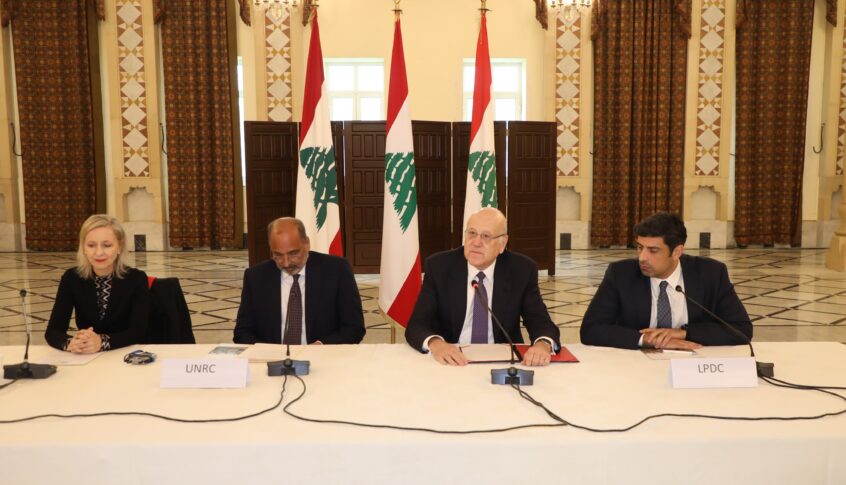 لقاء تشاوري لميقاتي مع سفراء الدول المانحة شرح فيه موقف لبنان من أهمية استمرار تمويل “أونروا”