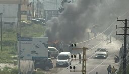 غارة لطائرة مسيرة معادية استهدفت سيارة على طريق عام البازورية – وادي جيلو