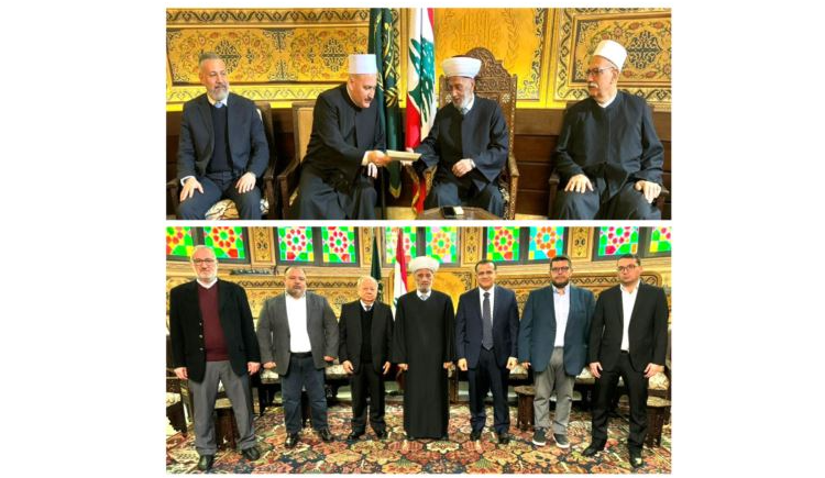 دريان بحث مع زواره الاوضاع العامة وتسلم دعوة الى إفطار دار الطائفة الدرزية