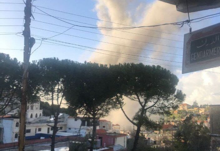 إصابات في غارة إسرائيلية استهدفت مركزا للهيئة الصحية الإسلامية في بلدة العديسة(صورة)