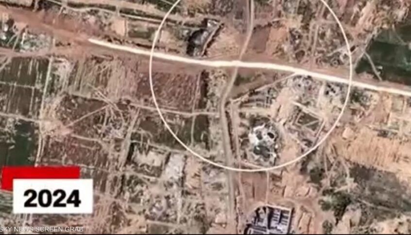 طريق يشطر غزة نصفين.. الأقمار الاصطناعية تكشف أين وصل
