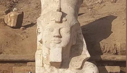 اكتشاف جزء علوي لتمثال رمسيس الثاني في مصر