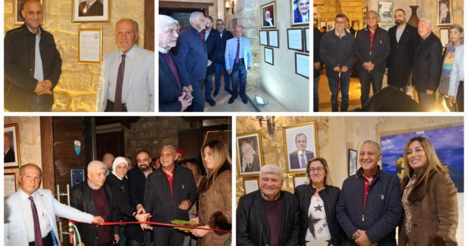 رئيس البلدية افتتح معرض صور وسير ذاتية في صيدا القديمة