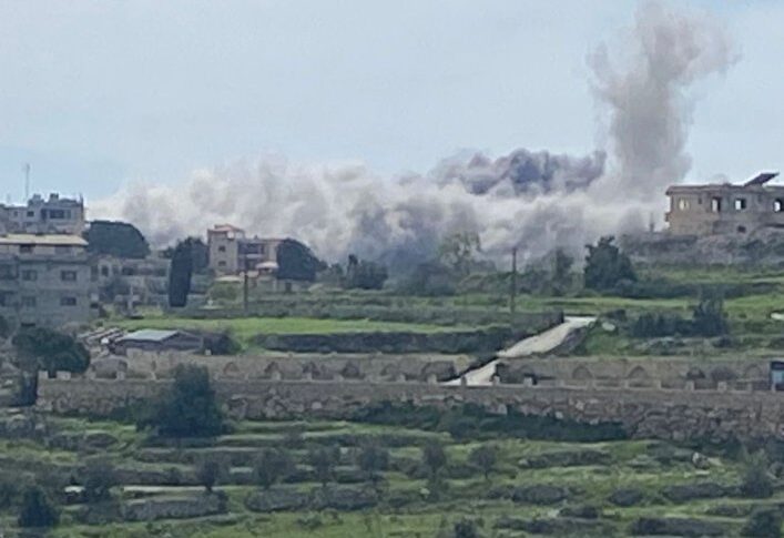 اصابات طفيفة جراء الغارة على منزل في بلدة ياطر