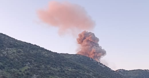غارتان صباحا على جبل الريحان